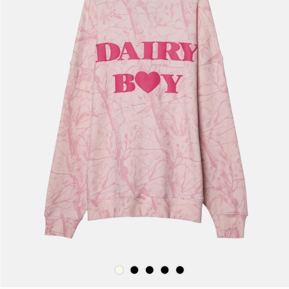 Dairy Boy Bubblegum Pink Camo Crewneck Sweatshirt